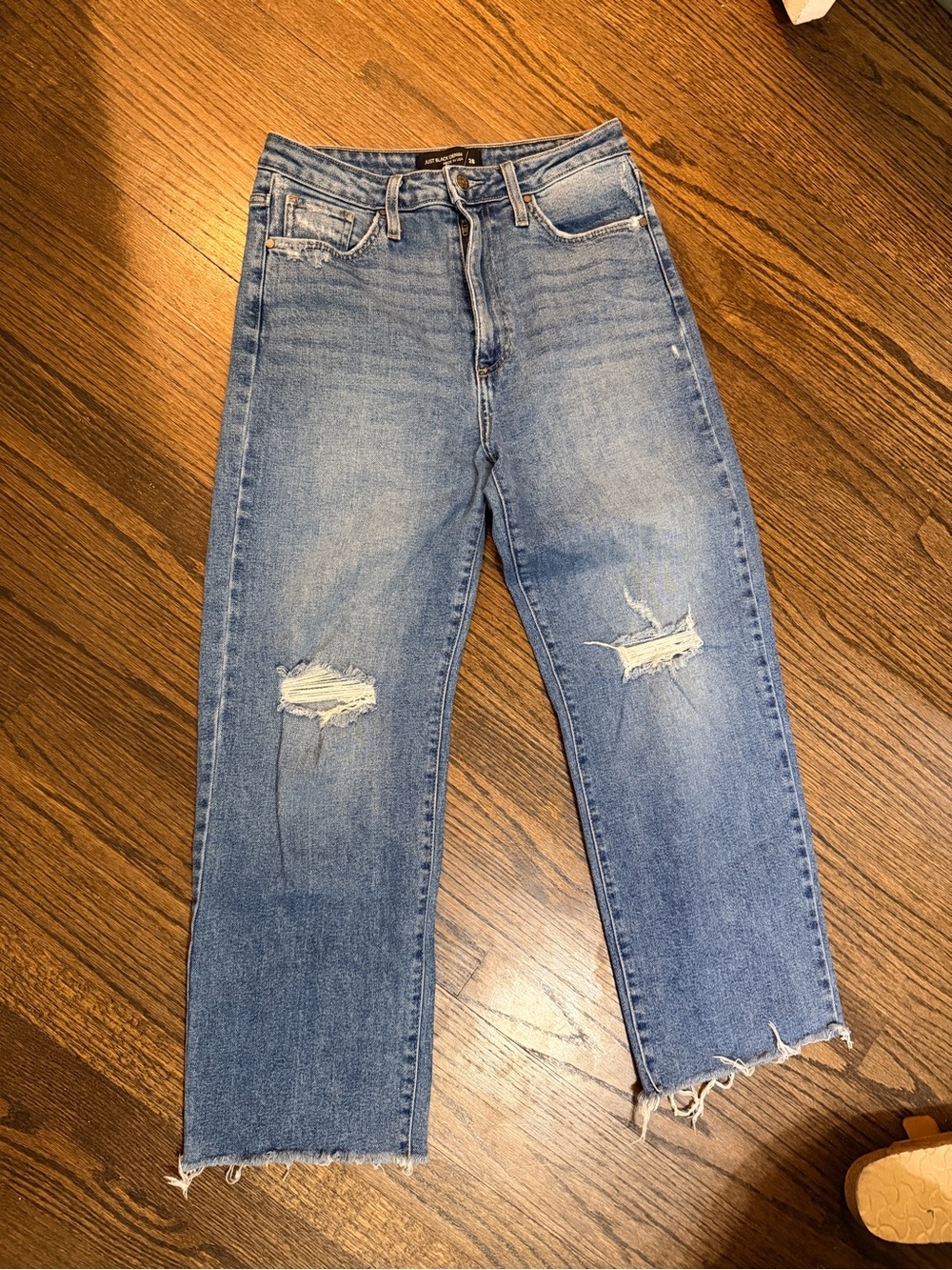 Just Black Distressed Women's Jeans